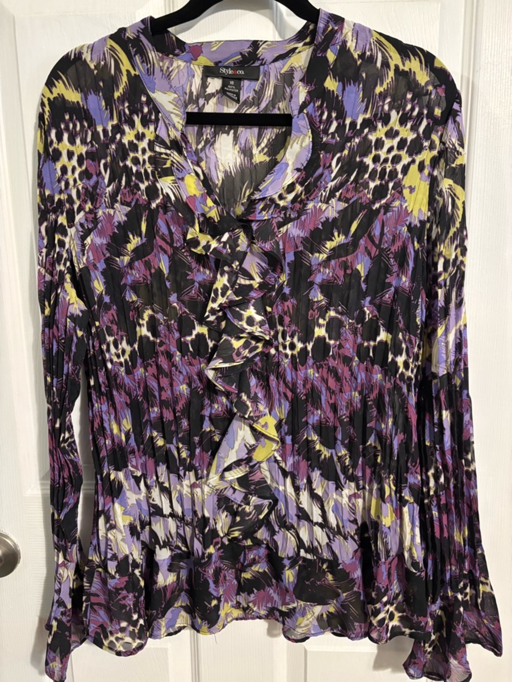 😍Style & Co. Floral Print Blouse Size 18